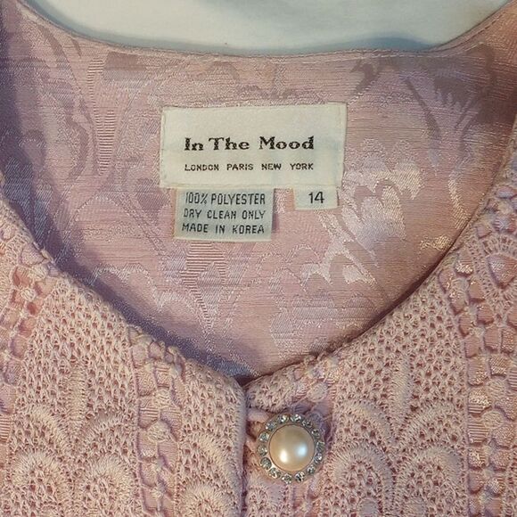 Vintage 1980s In the Mood Pink Lace Blazer - Picture 5 of 7